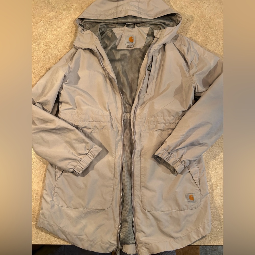 Carhartt lightweight Rain Defender jacket.